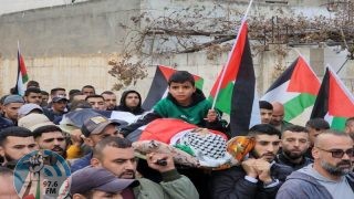 تشييع جثمان الشهيد أحمد الشايب في برقين