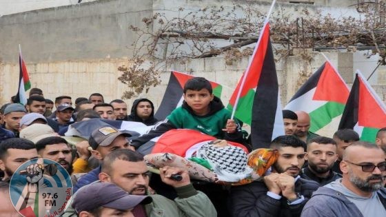 تشييع جثمان الشهيد أحمد الشايب في برقين