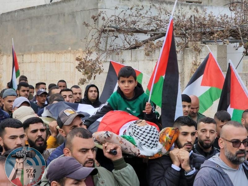 تشييع جثمان الشهيد أحمد الشايب في برقين