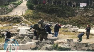 مستوطنون يعتدون على مسن من سبسطية شمال غرب نابلس