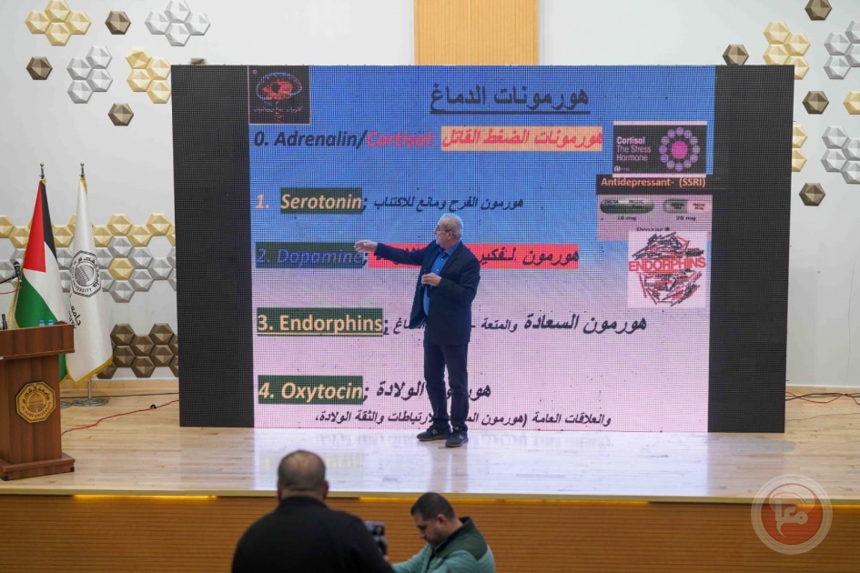 محاضرة في جامعة القدس للبروفيسور رياض إغبارية حول الموسيقى والدماغ وصحة الإنسان