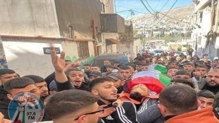 تشييع جثمان الشهيد عادل بشكار إلى مثواه الأخير في نابلس