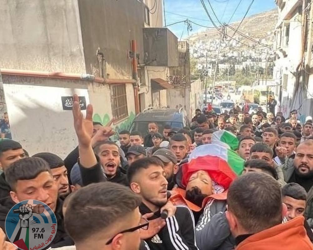 تشييع جثمان الشهيد عادل بشكار إلى مثواه الأخير في نابلس