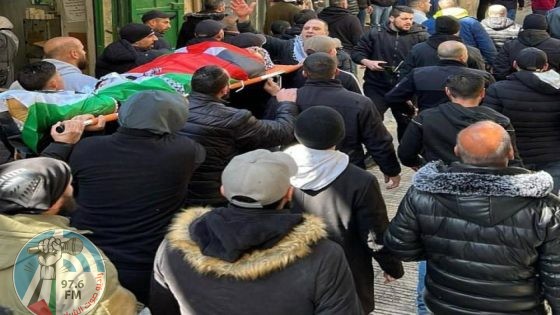 تشييع جثمان الشهيد طارق القصاص إلى مثواه الأخير في نابلس
