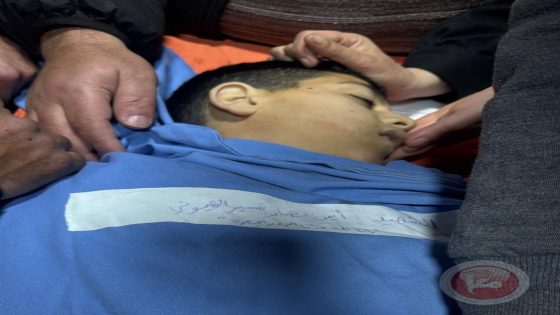 استشهاد الطفل ايمن الهيموني 13 عاما برصاص الاحتلال في الخليل