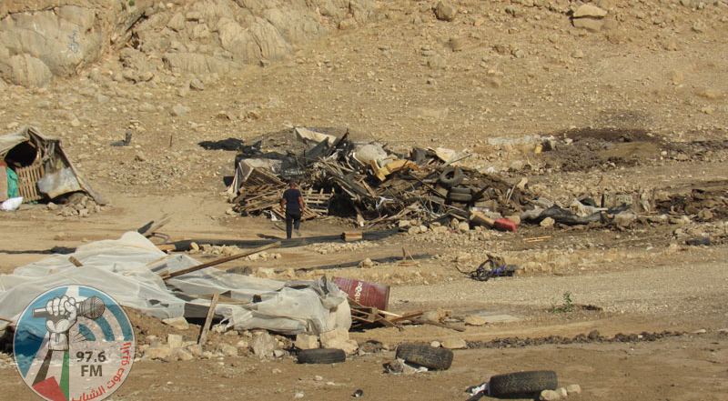 الاحتلال يهدم 8 منشآت زراعية في عقبة جبر ويجرف أرضا زراعية