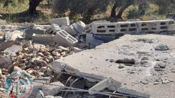 الاحتلال يفجر غرفة زراعية في بلدة قباطية