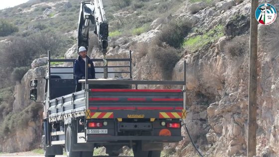 شركة كهرباء الجنوب تستجيب لمناشدات عدد من المجالس المحلية وتقوم بتنفيذ مشروع اضاءه لشارع العلقة