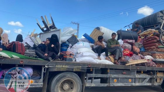 الاحتلال يجبر المواطنين على النزوح قسرا من مناطق في مدينة غزة