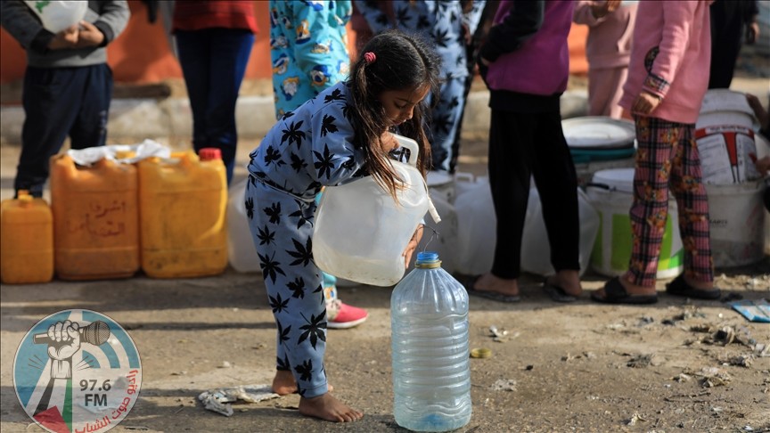 اليونيسف: 90% من سكان غزة غير قادرين على الحصول على المياه