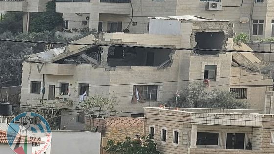 الاحتلال يفجر منزل الشهيد مجاهد منصور في دير ابزيع غرب رام الله