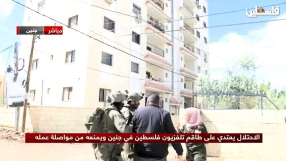 نقابة الصحفيين تستنكر اعتداء الاحتلال على طاقم تلفزيون فلسطين في جنين