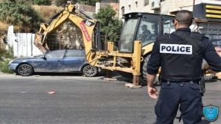 الشرطة وقوات الأمن الوطني والأجهزة الأمنية تتلف 43 مركبة غير قانونية في بيت لحم
