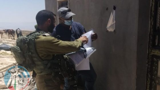 قوات الاحتلال تخطر بوقف العمل بحديقة برقة شمال غرب نابلس