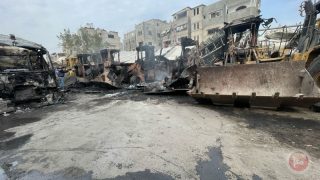 طائرات الاحتلال تدمر معدات الإنقاذ في غزة