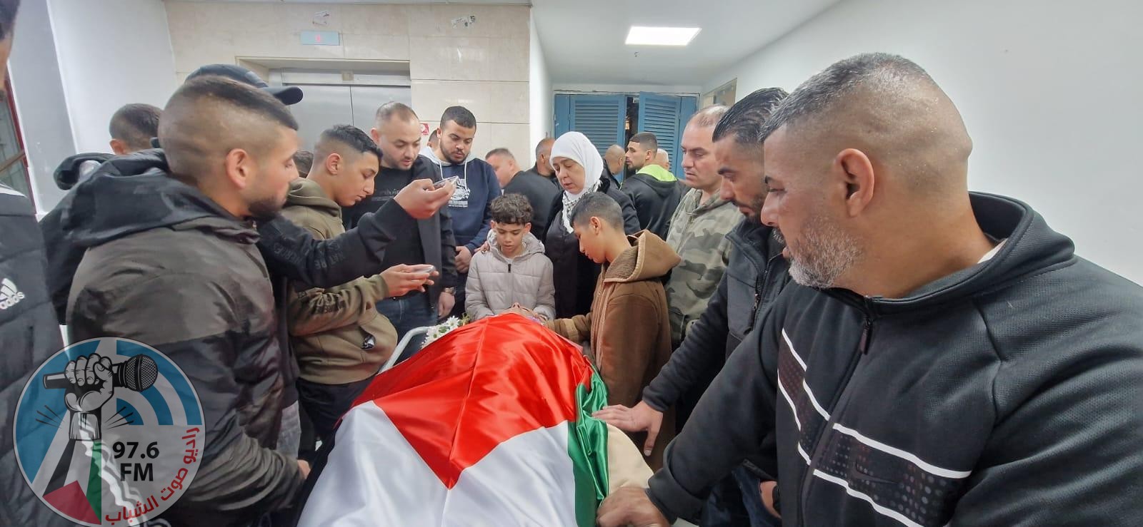 تشييع جثمان الشهيد حطاب في مخيم الجلزون