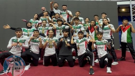 فلسطين تحتل وصافة كأس أفريقيا في لعبة المواي تاي بـ20 ميدالية ملونة