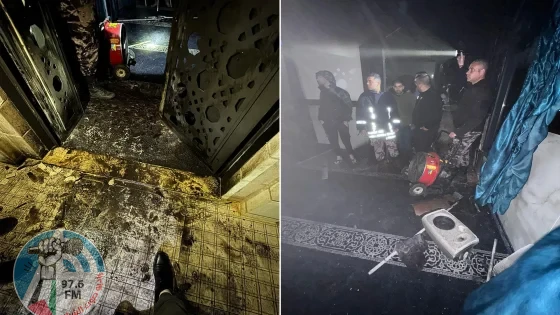 مستعمرون يحرقون مركبة ويحاولون حرق مسجد بين أوصرين وعقربا جنوب نابلس
