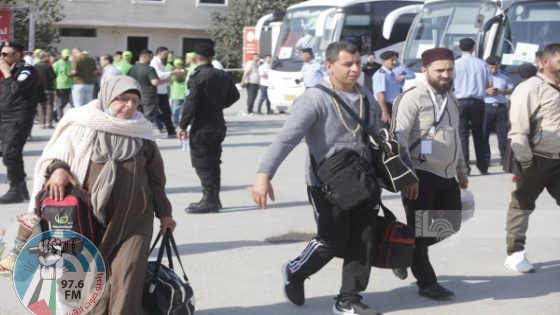الفوج الثاني من حجاج فلسطين يغادر الضفة الغربية متوجها إلى السعودية لأداء مناسك الحج
