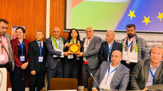 نادي الأسير الفلسطيني والهيئة العليا لمتابعة شؤون الأسرى يكرّمان سفيرة فلسطين في بروكسل