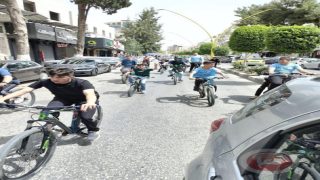 الاتحاد الفلسطيني للدراجات الهوائية ينظم مسيرة دراجات هوائية في مدينة الخليل إحياء لذكرى النكبة / 77
