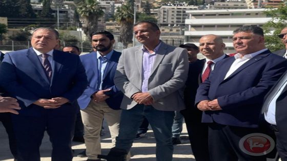 محافظ نابلس والسفير الأردني يزوران المستشفى الميداني الأردني