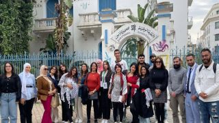 طالبة من كلية الحقوق في الجامعة العربية الأمريكية تشارك في ورشة تدريبية إقليمية بتونس