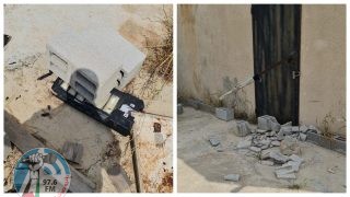 مستعمرون يخربون غرفة زراعية في بلدة قراوة بني حسان