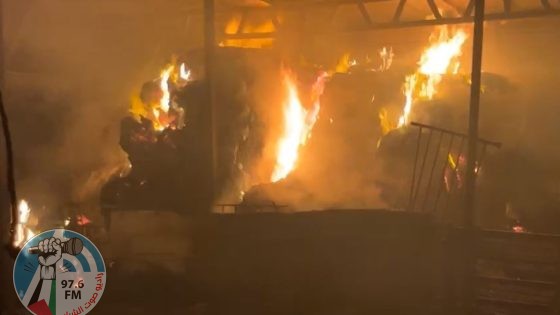 مستعمرون يحرقون مسكنا بمسافر يطا جنوب الخليل