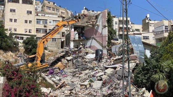 القدس: الاحتلال يهدم منزلين في بلدة سلوان