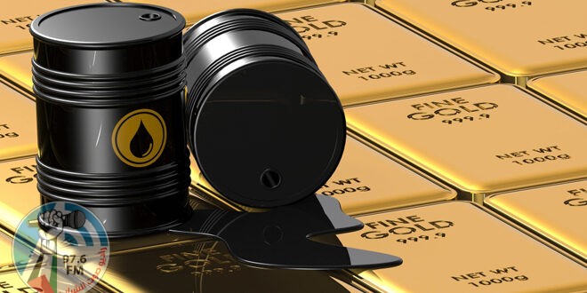 ارتفاع أسعار النفط والذهب