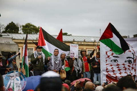 آلاف يتظاهرون في البرازيل وتشيلي والمكسيك دعما لفلسطين