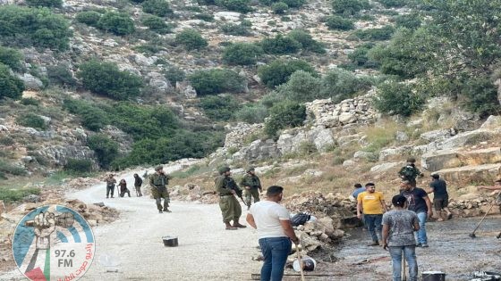 الاحتلال يقتحم المناطق الأثرية في قراوة بني حسان غرب سلفيت