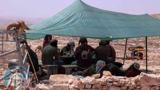 مستعمرون ينصبون خياما في أرض ببيت أمر شمال الخليل