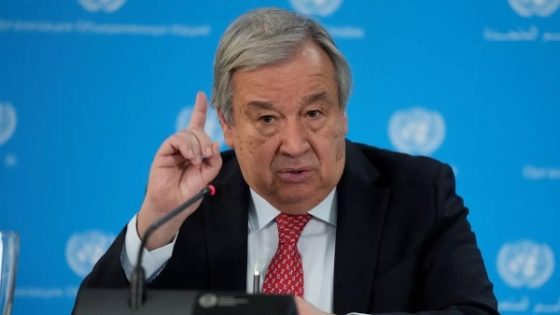 غوتيريش: السلام في فلسطين يجب أن يقوم على أساس حل الدولتين