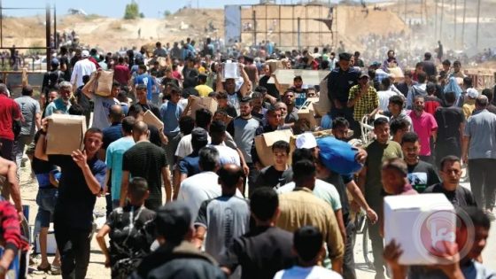 استشهاد 21 مواطنا نتيجة اطلاق الغازات على المجوعين جنوب القطاع