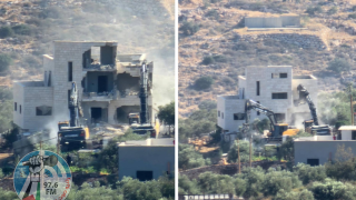 الاحتلال يهدم منزلاً وبركساً في بلدة رافات غرب سلفيت