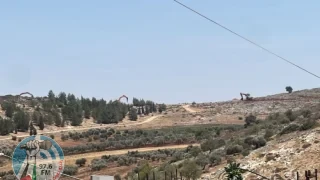 الاحتلال يواصل تجريف أراض في قرية رابا شرق جنين