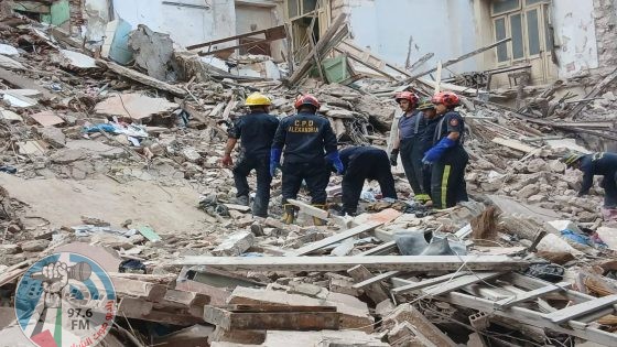 انهيار عقار مأهول بالسكان وسقوط ضحايا في مصر