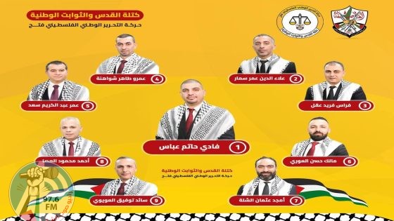 “فتح” تفوز في انتخابات مجلس نقابة المحامين