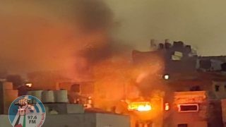 قوات الاحتلال تضرم النيران في منزل داخل مخيم نور شمس شرق طولكرم