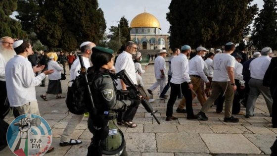 مستعمرون يقتحمون المسجد الأقصى المبارك