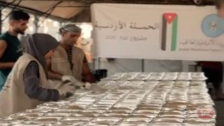 الحملة الأردنية تواصل إطعام نازحي غزة منذ عامين
