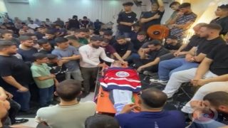 رام الله- تشييع جثمان الشهيد “أبو عليا” في قرية المغير