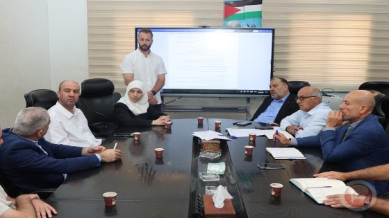 بلدية الخليل تعقد اجتماعا لمناقشة وتوقيع خطة معالجة ربو المناشير المحدثة