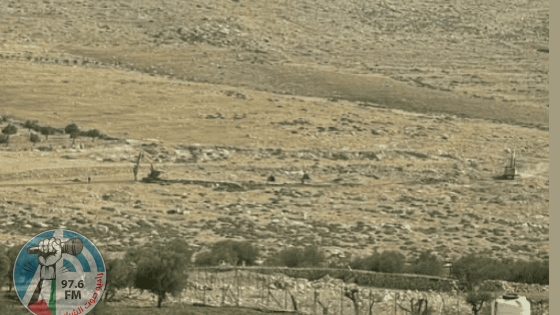 الاحتلال يبدأ بشق شارع استعماري في حزما شمال شرق القدس