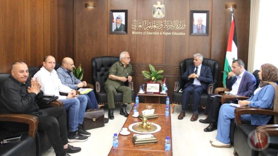 برهم يبحث مع وفدٍ من اتحاد جرحى فلسطين تعزيز التعاون المشترك