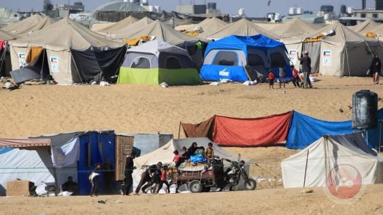 حكومي غزة: مليون شخص بمواصي خان يونس ورفح