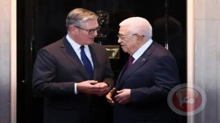 الرئيس يتسلم من القنصل العام البريطاني رسالة الاعتراف بدولة فلسطين