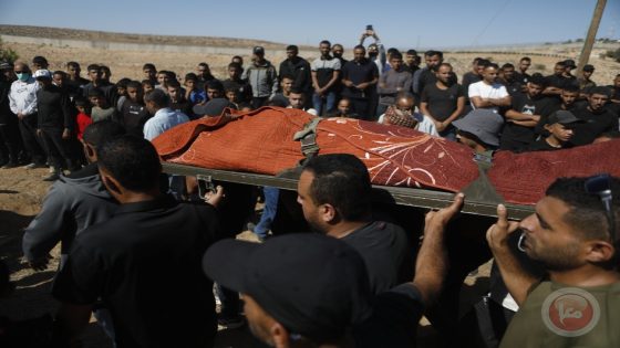 تشييع جثمان الشهيد محمد الشعور في بلدة عرب الرماضين